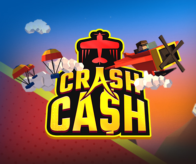 Crash Cash — doub pari ak miltiplikatè k ap monte
